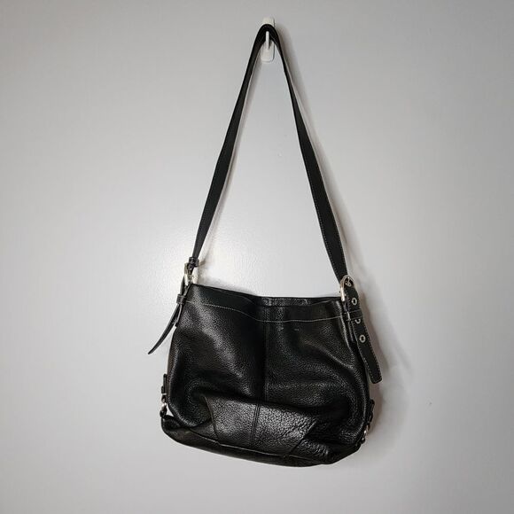 COACH Black Leather Duffle  Convertible Shoulder or Crossbody Bag - Picture 10 of 10